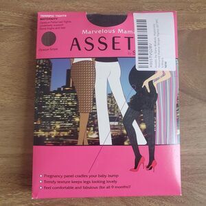 Spanx Marvelous Mama Terrific Tights Size 1 Black Stripe‎ Support Maternity